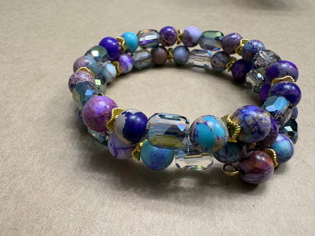 Luxury Imperial Jasper Wrap Around Bracelet