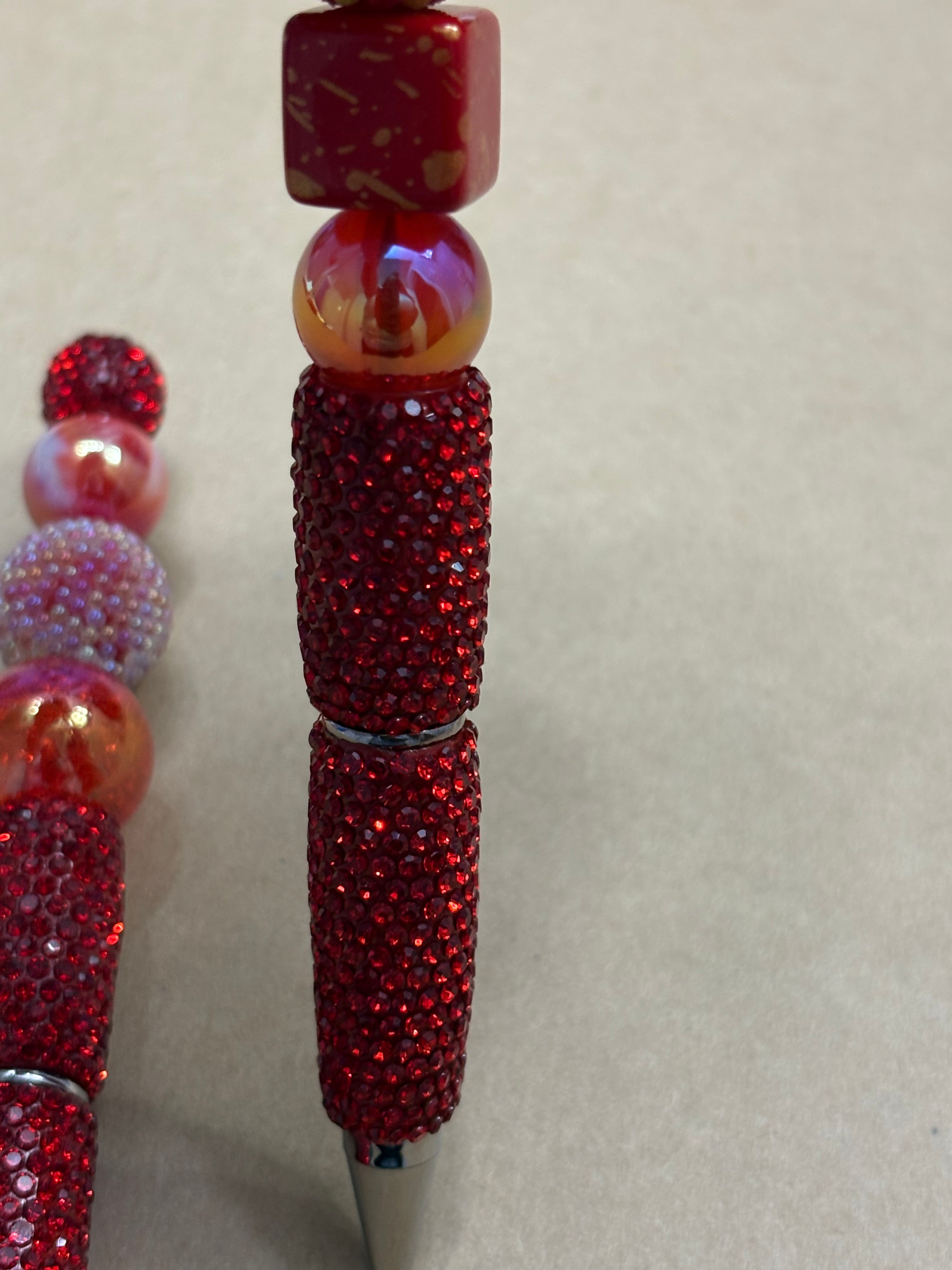 Luxury Strawberry Glitter Pens