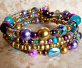 Luxury Beaded Glass Wraparound Bracelet