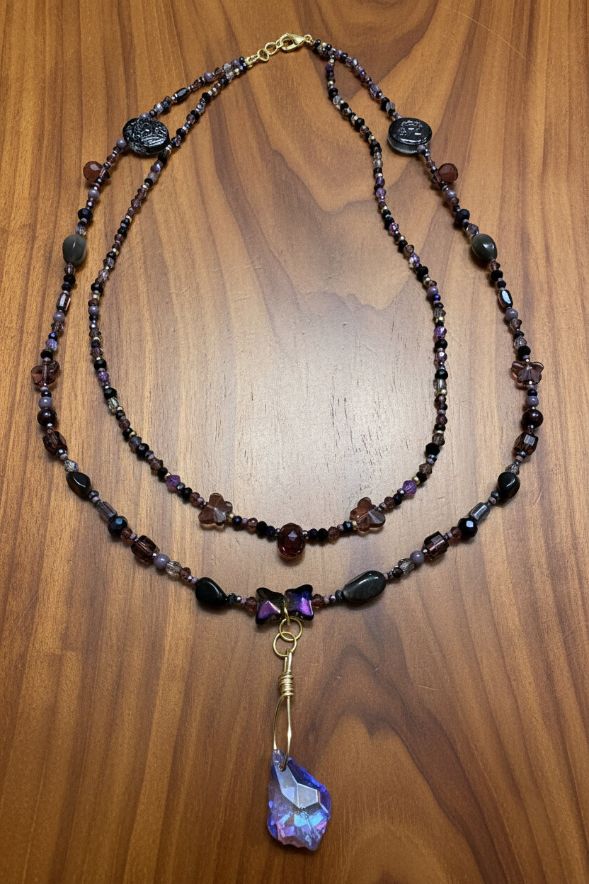 Two Strand Beaded Necklace