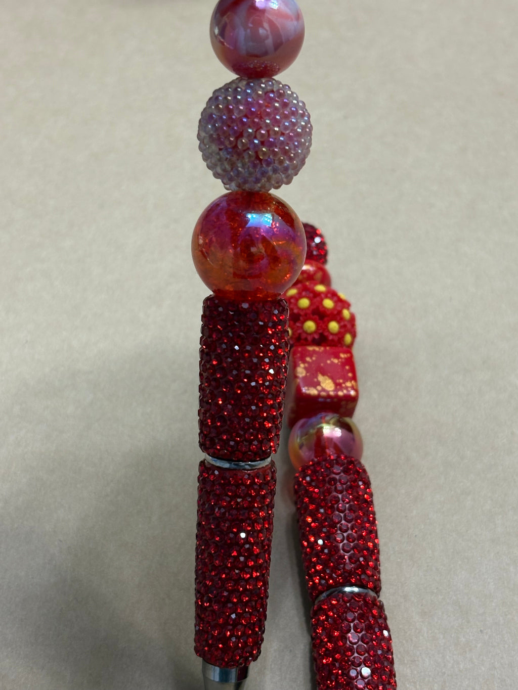 Strawberry Red Glitter Pens