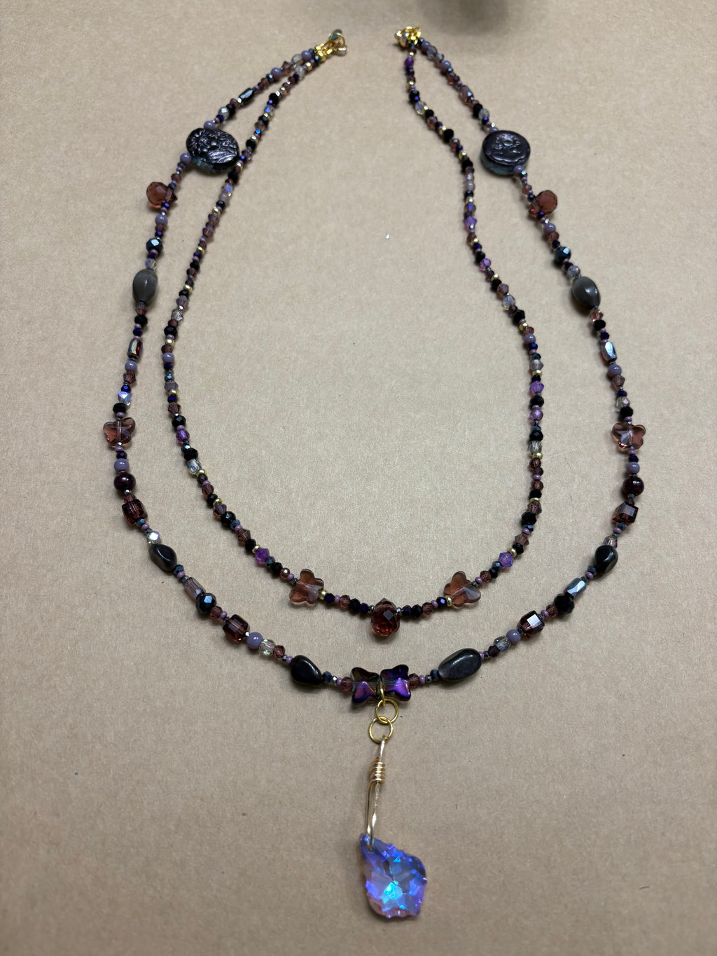 Two Strand Beaded Necklace