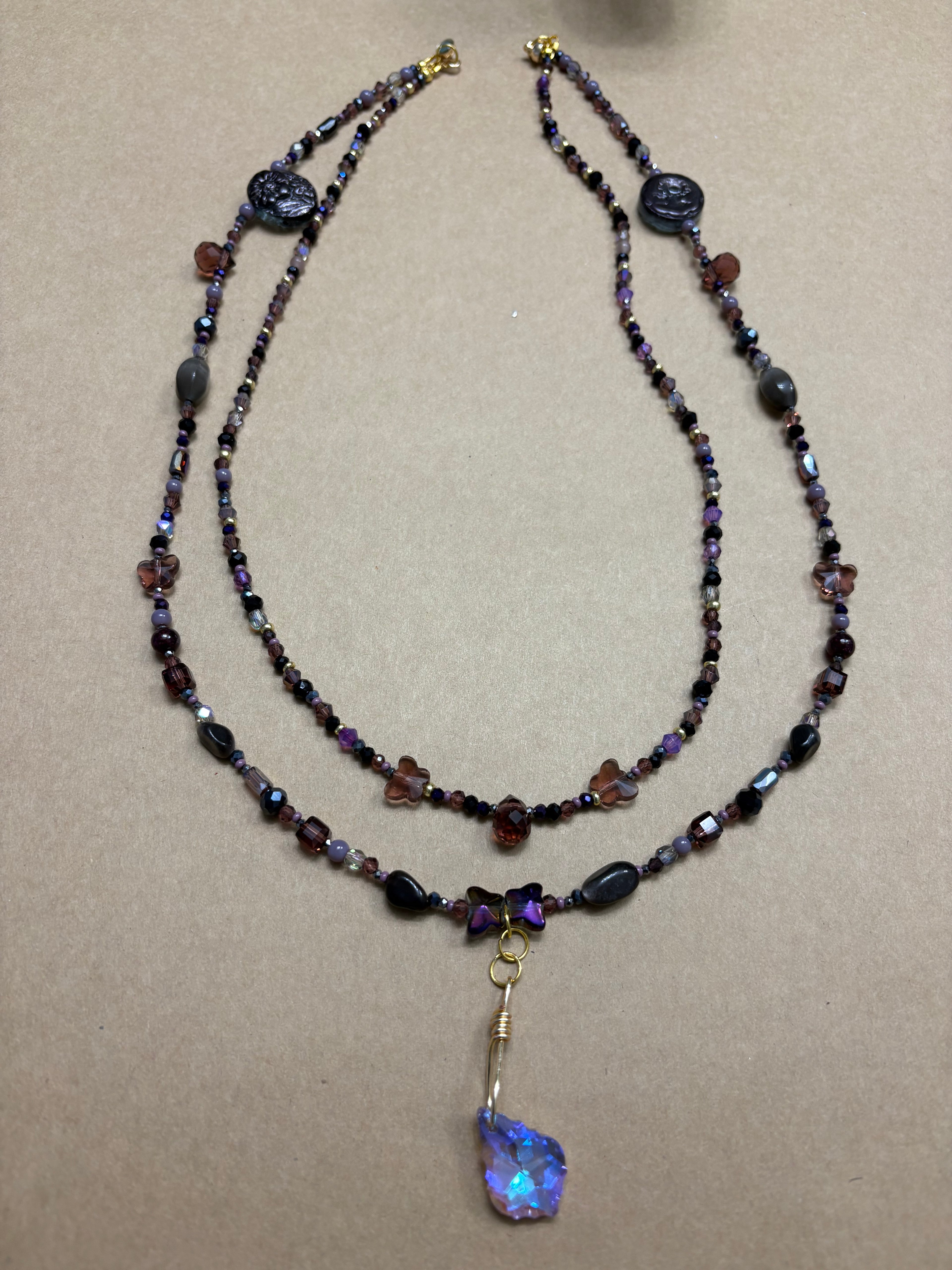 Two Strand Beaded Necklace