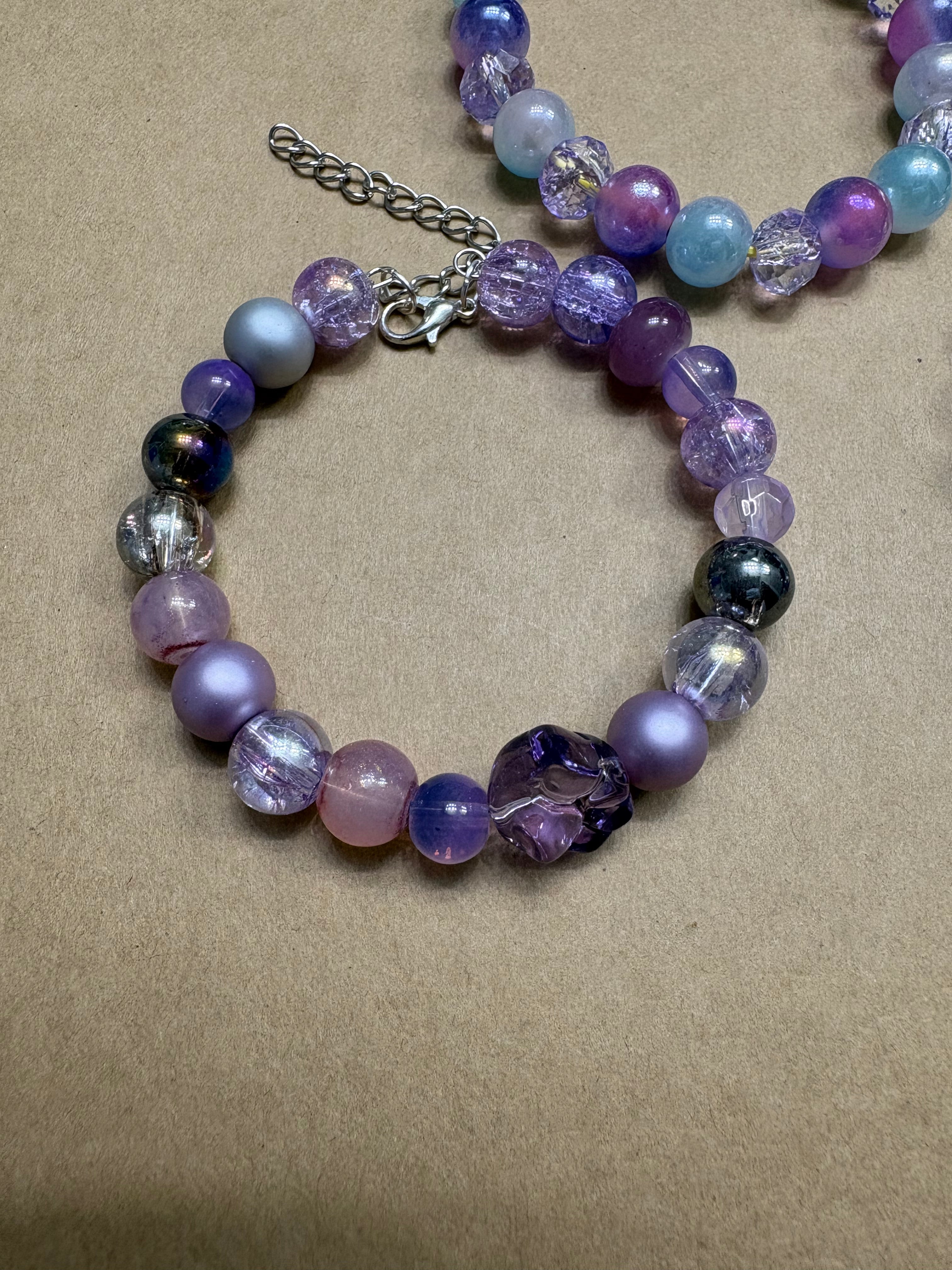 Luxury Trio Glass Beaded Bracelet