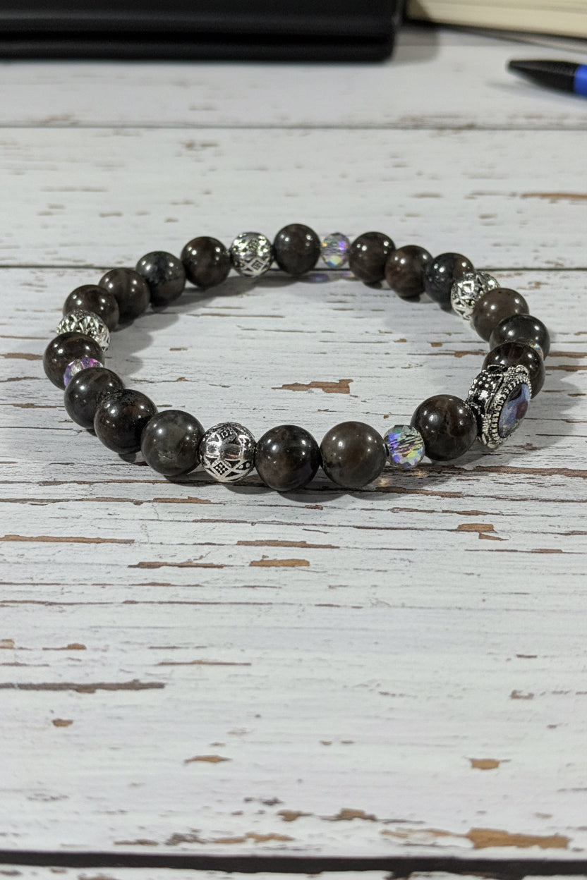 Luxury Black Moonstone beaded Bracelet