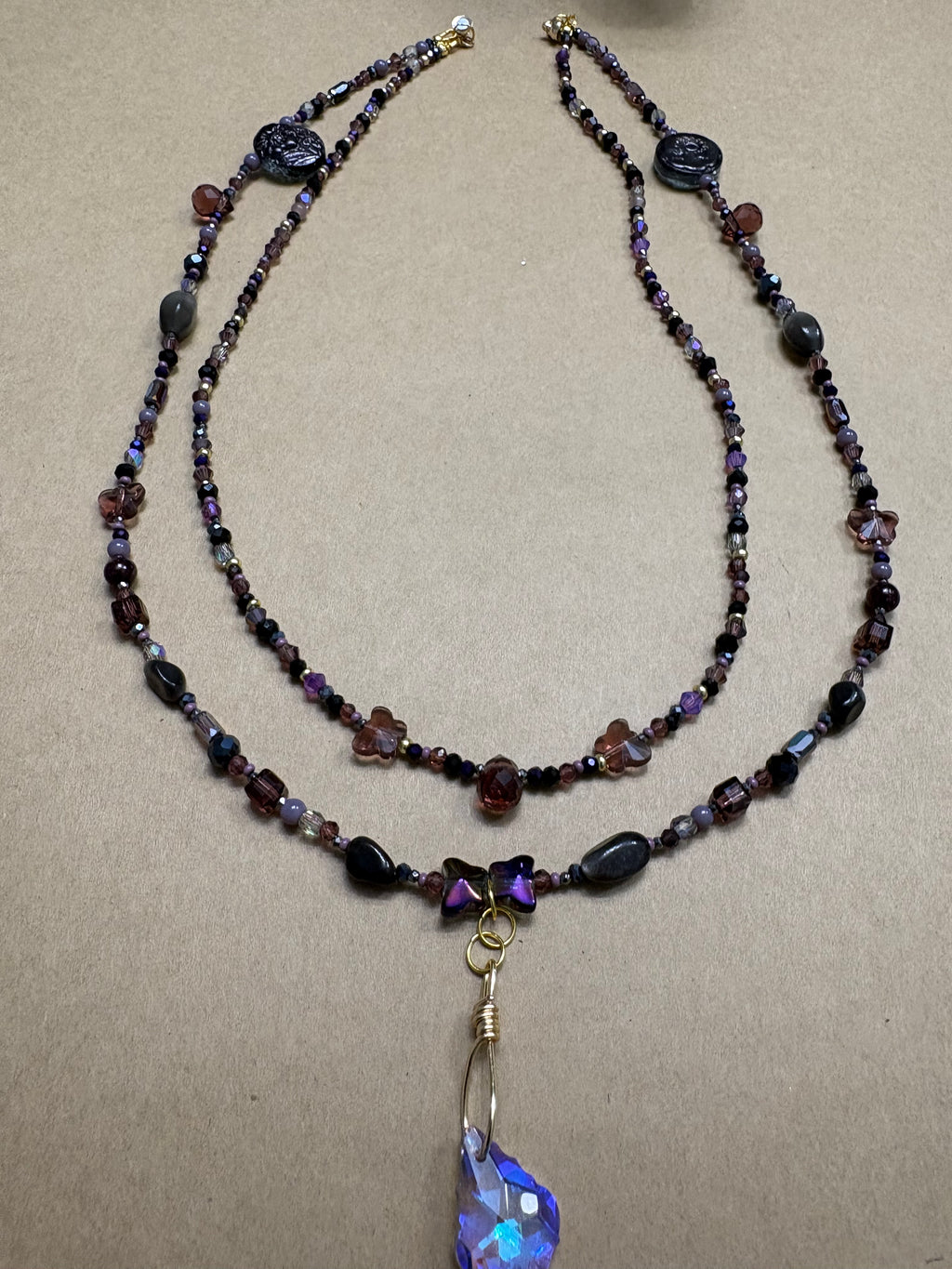 Two Strand Beaded Necklace