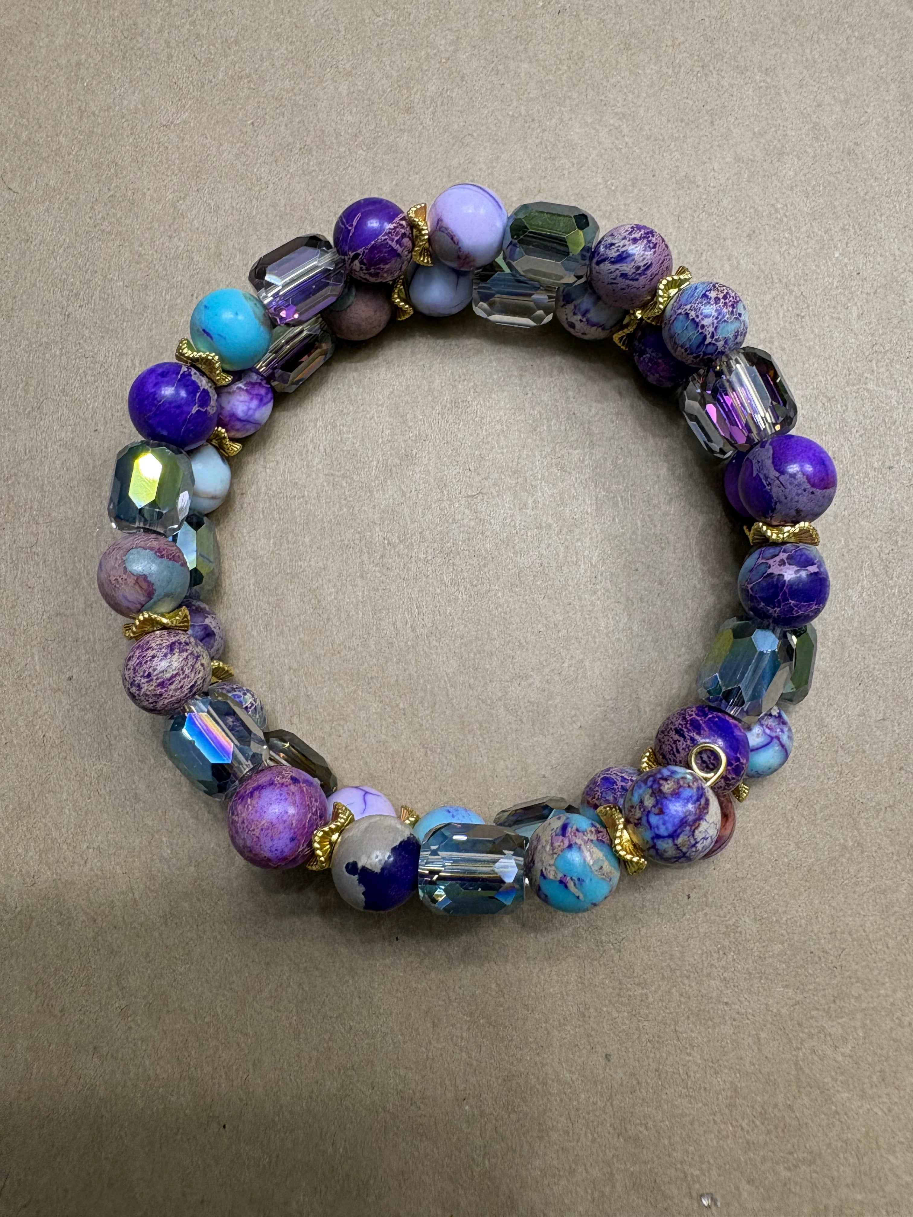 Luxury Imperial Jasper Wrap Around Bracelet
