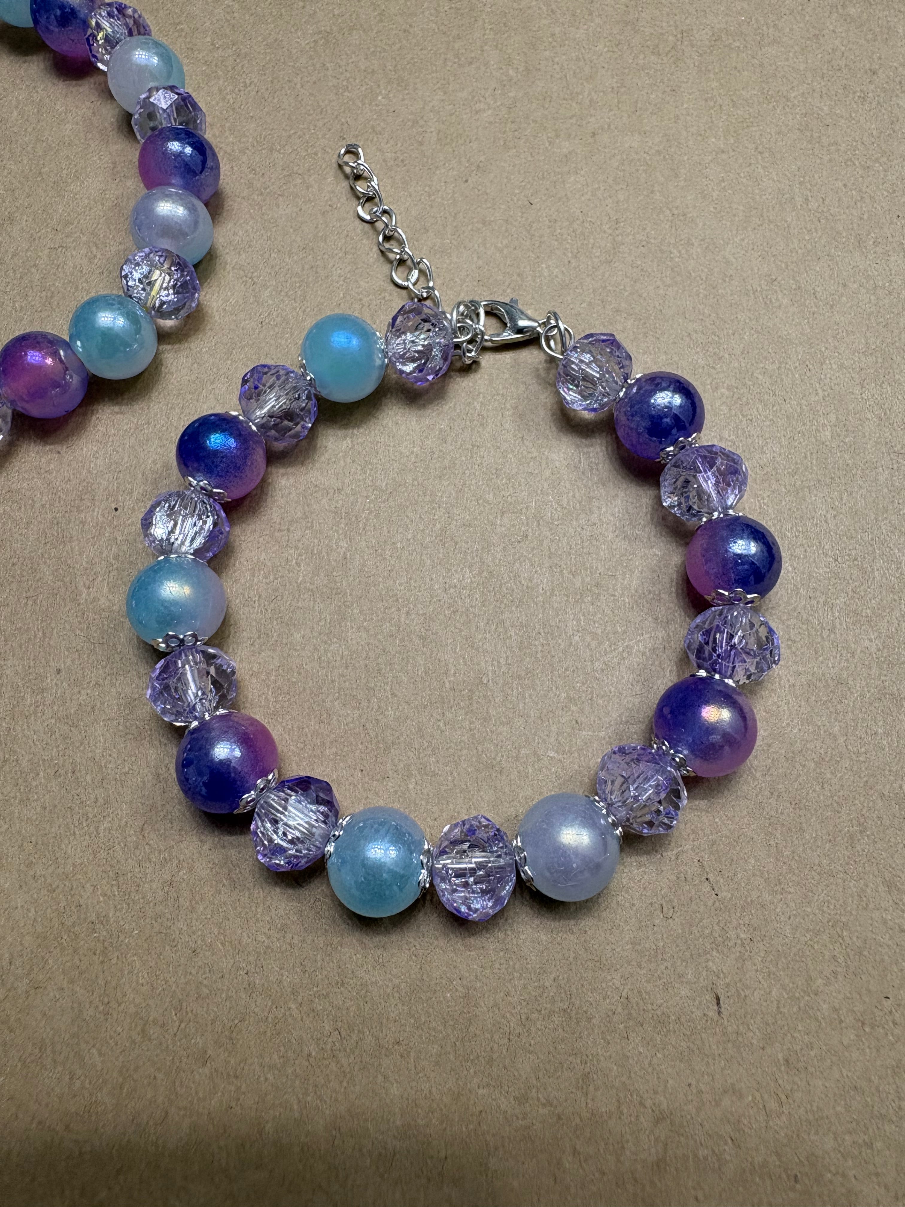 Trio Glass Beaded Bracelet Set