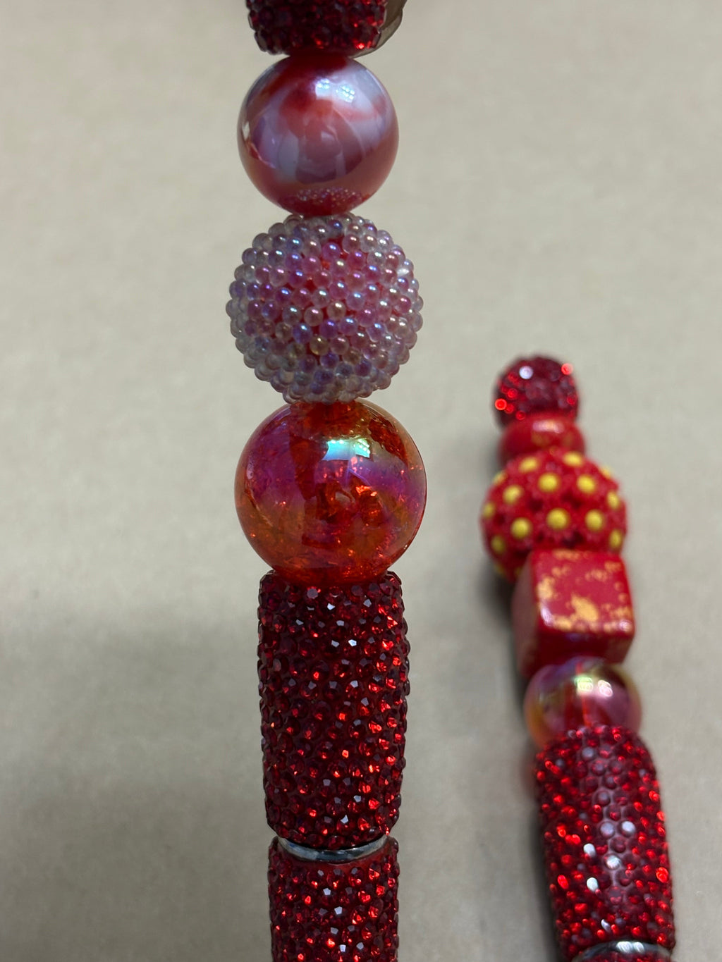 Strawberry Red Glitter Pens