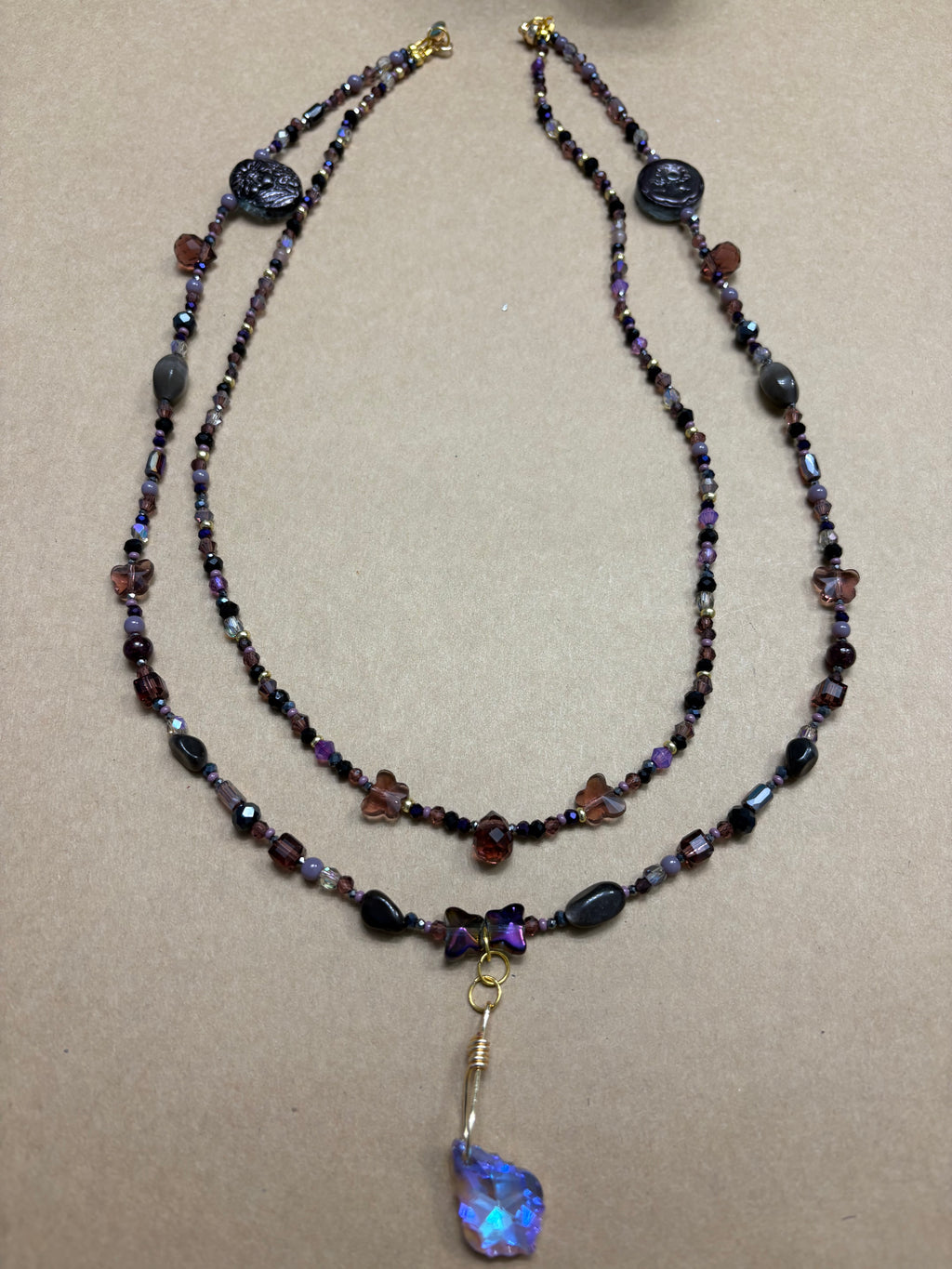 Two Strand Beaded Necklace
