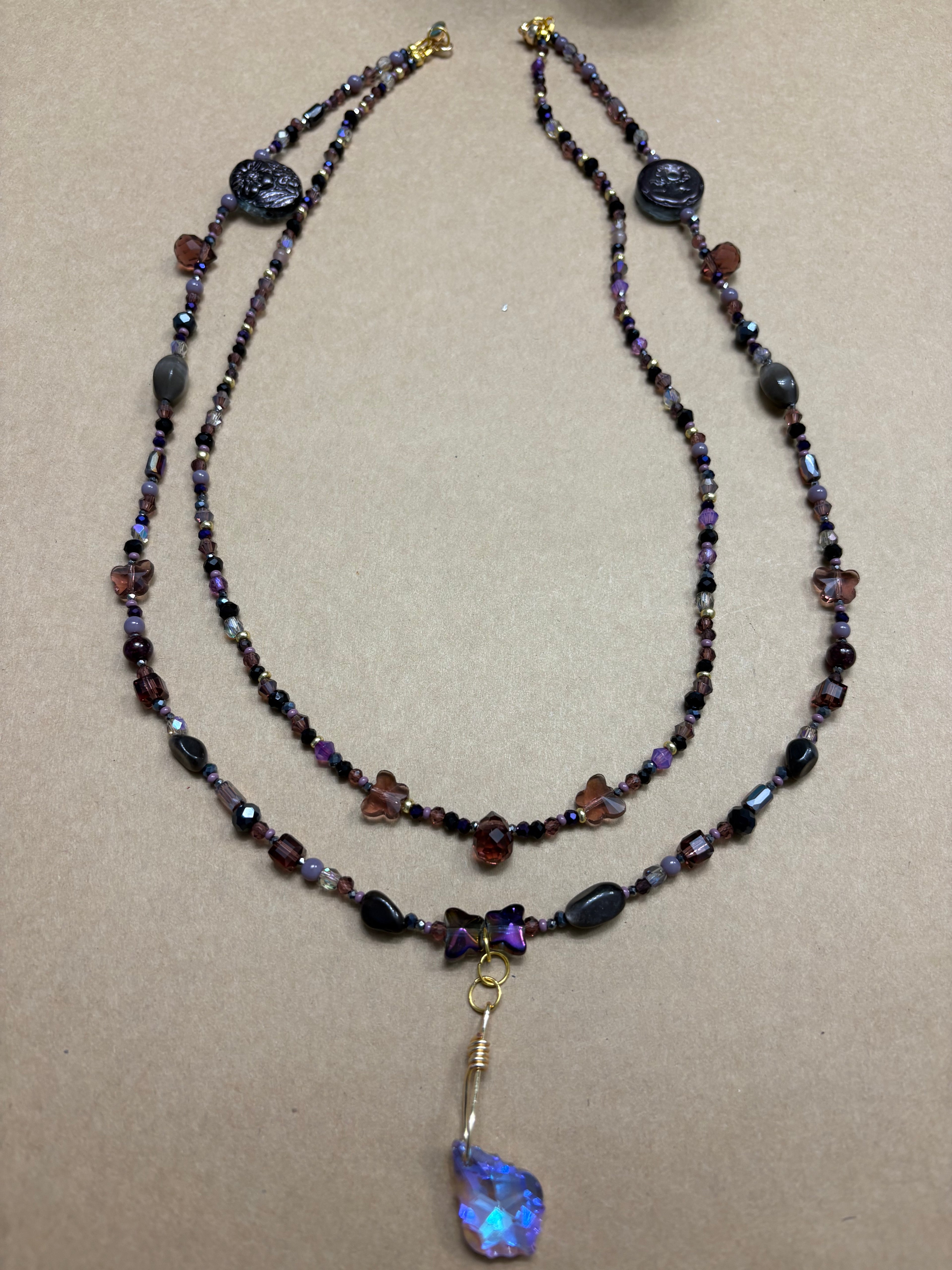 Two Strand Beaded Necklace
