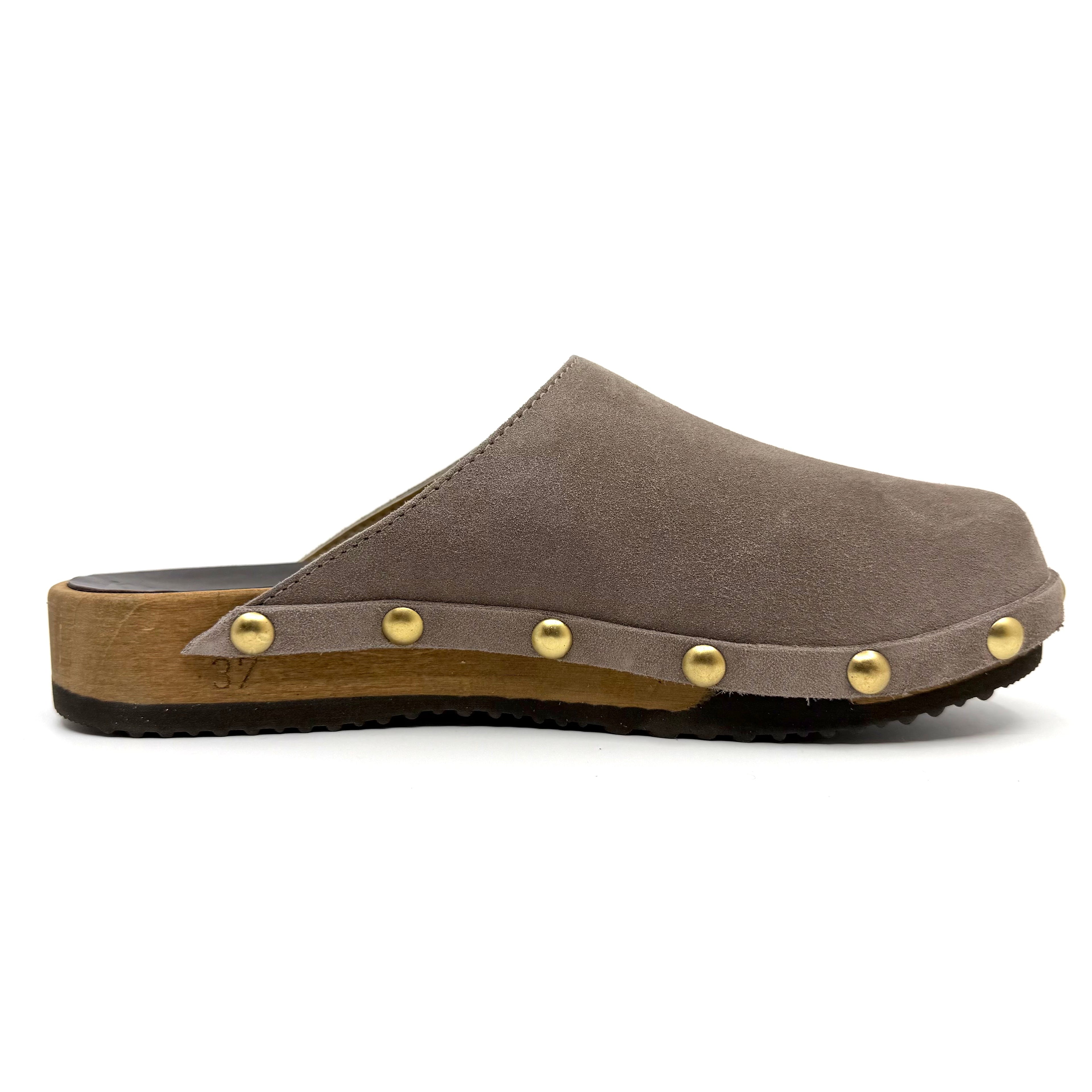 Ella I Taupe Suede Studs