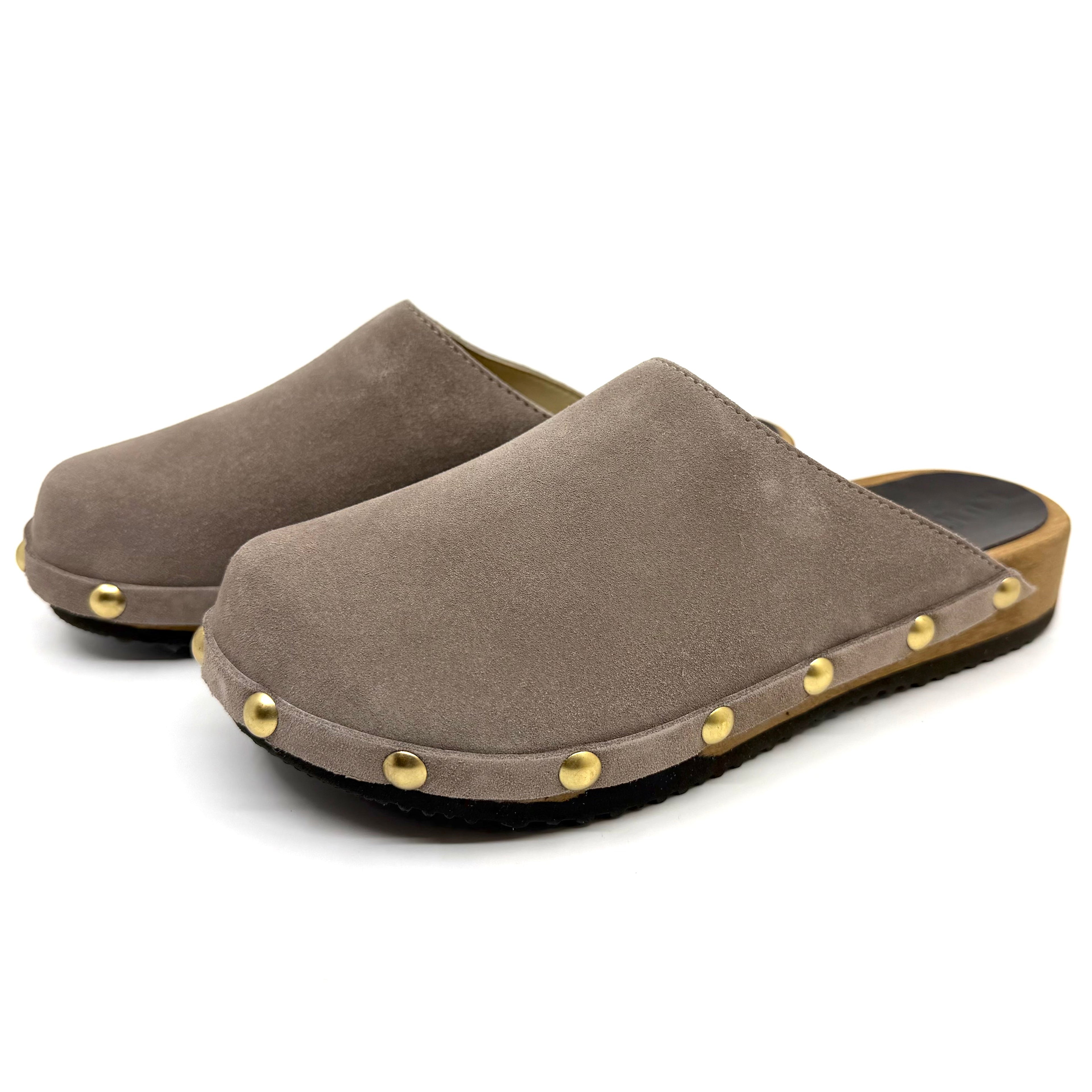 Ella I Taupe Suede Studs